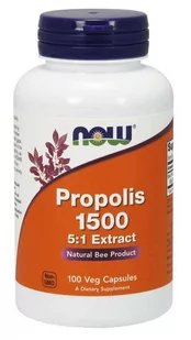 Now Foods Propolis 1500 - ekstrakt 5:1 (100 kaps.) - Suplementy naturalne - miniaturka - grafika 1
