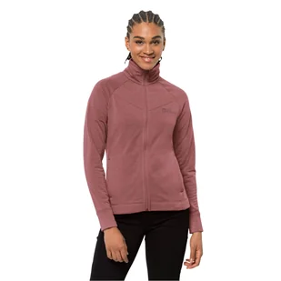 Damska kurtka polarowa Jack Wolfskin WALDSEE JKT W apple butter - S - Kurtki damskie - miniaturka - grafika 1