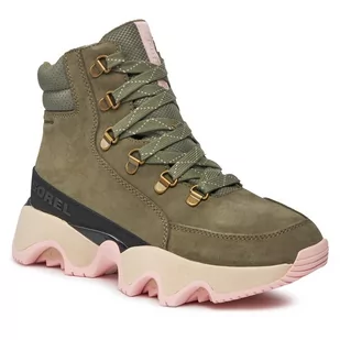 Sneakersy Sorel Kinetic™ Impact Conquest Wp NL5040-397 Stone Green/Chalk - Półbuty damskie - miniaturka - grafika 1