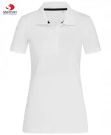 Koszulki i topy damskie - Damska Koszulka POLO Bez Nadruku STEDMAN 9150 Wysoka Jakość BIAŁA Rozm: L - miniaturka - grafika 1
