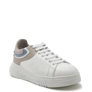 Emporio Armani Skórzane trampki - Trampki damskie - miniaturka - grafika 1