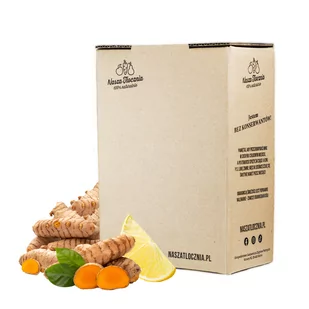 Sok tłoczony 100% KURKUMA Nasza Tłocznia z kurkumy premium skład 95%/5% 3L - Soki i napoje niegazowane - miniaturka - grafika 1
