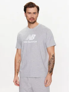 New Balance T-Shirt MT31541 Szary Relaxed Fit - Koszulki męskie - miniaturka - grafika 1