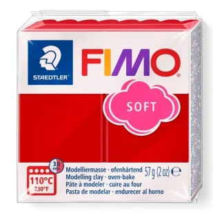 Masa termoutwardzalna Fimo 57g czerwień świąteczna - Staedtler - Masy plastyczne - miniaturka - grafika 1