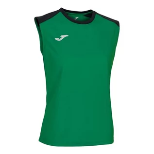 Koszulki i topy damskie - Joma Damski tank top Eco Championship T-shirt, zielony/czarny, L - grafika 1
