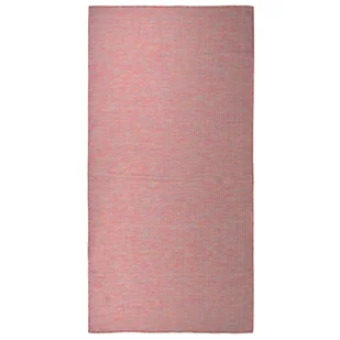 vidaXL Dywan zewnętrzny o płaskim splocie, 100x200 cm, czerwony - Dywany zewnętrzne - miniaturka - grafika 1
