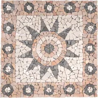 Układanki dla dzieci - Mozaika marmurowa, motyw kwiatu, o wymiarach 90 x 90 cm. - miniaturka - grafika 1