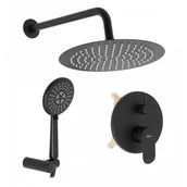 Zestawy prysznicowe - Rea Zestaw Prysznicowy Podtynkowy HYPER Black Matt BOX P2002 - miniaturka - grafika 1