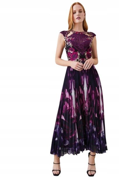 KAREN MILLEN SUKIENKA DLA WYSOKICH WZÓR 38 YŁL