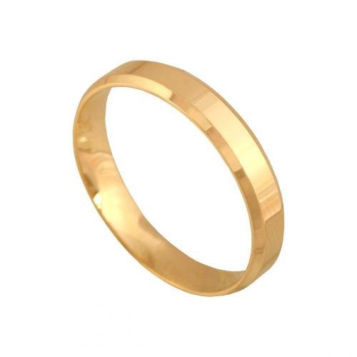 Złota Obrączka Ślubna 585 Klasyczna 3.15 g, R 25 Rodium