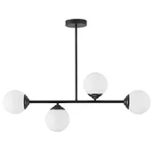 Lampy sufitowe - NOWOCZESNA LAMPA WISZĄCA CZARNA FINO W4 - miniaturka - grafika 1