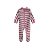 Pajacyki dla niemowląt - PIŻAMA PAJACYK KOMBINEZON ŚPIOSZKI W PASKI ROZMIAR 68 4-6 MIESIĄCE - miniaturka - grafika 1