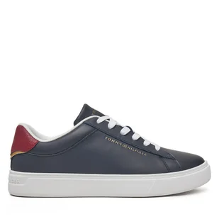 Sneakersy Tommy Hilfiger Essential Court Sneaker FW0FW08320 Granatowy - Sneakersy damskie - miniaturka - grafika 1