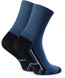 Skarpety sportowe długie art. 057 A335 jeans - Skarpetki damskie - miniaturka - grafika 1