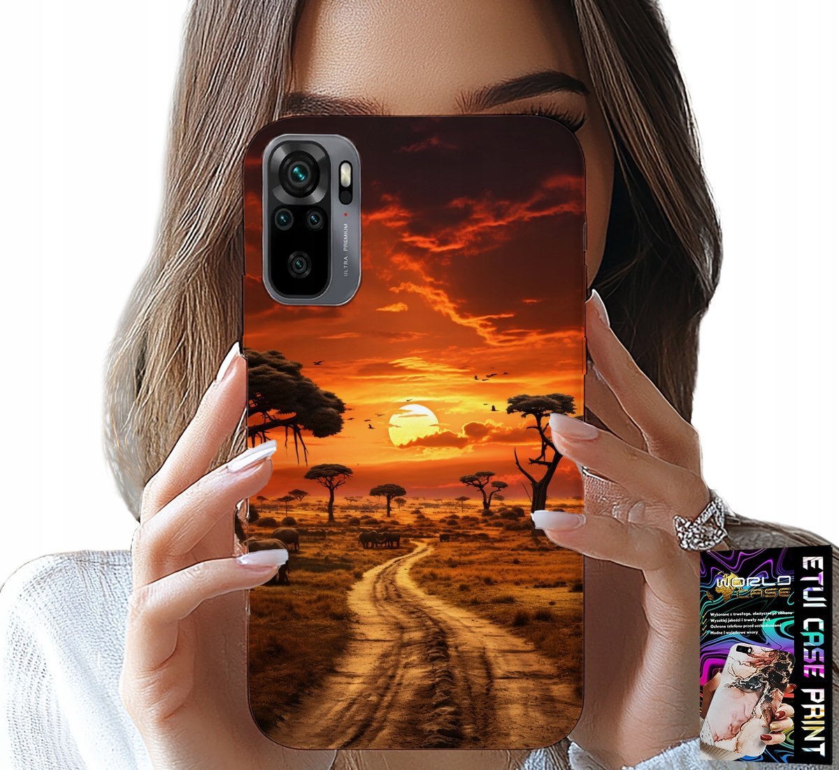 ETUI DO XIAOMI NOTE 10 / 10S - SAFARI AFRYKA ZACHÓD SŁOŃCA PIĘKNE WIDOK