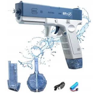 ELEKTRYCZNY AUTOMATYCZNY PISTOLET NA WODĘ GLOCK - Zabawki militarne - miniaturka - grafika 1
