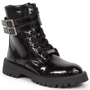 Botki lakierowane Big Star Jr KK374 (kolor Czarny, rozmiar 28) - Botki damskie - miniaturka - grafika 1
