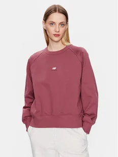 New Balance Bluza WT31500 Bordowy Oversize - Bluzy damskie - miniaturka - grafika 1