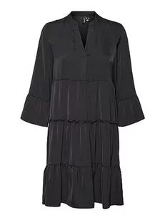 VERO MODA Damska sukienka mini, czarny, S - Sukienki - miniaturka - grafika 1