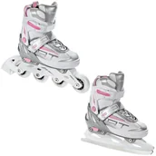 Rolki - Rolki Łyżwy 2w1 Raven Profession White/Pink 35-39 - miniaturka - grafika 1