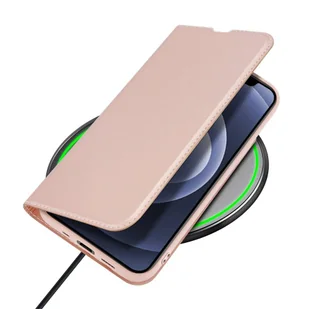 Dux Ducis Skin Pro kabura etui pokrowiec z klapką iPhone 13 mini różowy - Etui i futerały do telefonów - miniaturka - grafika 6