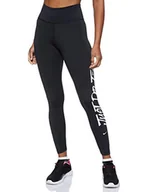 Legginsy - Nike Legginsy damskie One Tight Jdi Grx czarny czarny/biały S - miniaturka - grafika 1