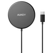 Ładowarki do telefonów - Aukey Ładowarka ladowarka indukcyjna Magsafe czarna LC-A1 - miniaturka - grafika 1