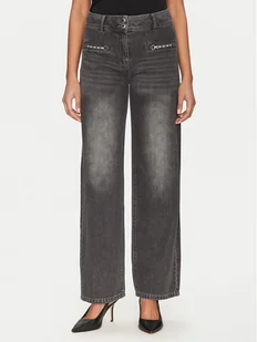 Morgan Jeansy 251-PELI Szary Wide Leg - Spodnie damskie - miniaturka - grafika 1