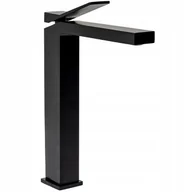 Baterie umywalkowe - Domotechnika BATERIA UMYWALKOWA 25 cm wysoka, czarna mat R/B4414 - miniaturka - grafika 1