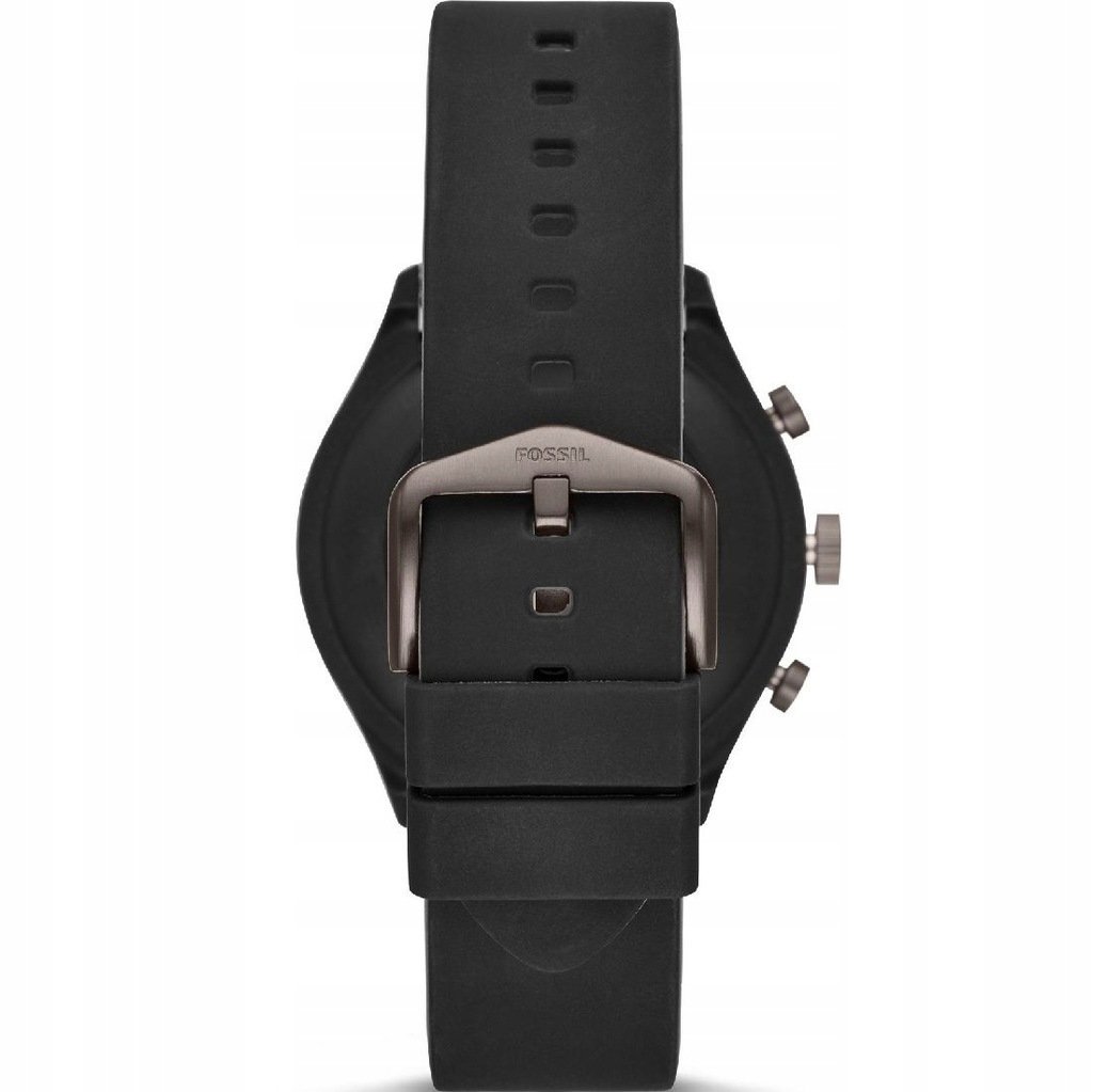 Pasek Fossil FTW4019 czarny silikonowy 22 mm