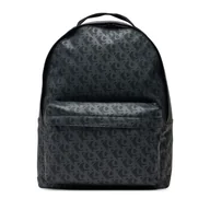 Plecaki - Plecak Calvin Klein Jeans Matte Aop Center Zip Bp 43 LV04G3112G Czarny - miniaturka - grafika 1