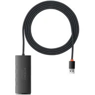 Huby USB - Hub 4w1 Baseus Lite Series USB do 4x USB 3.0 2m (czarny) - miniaturka - grafika 1