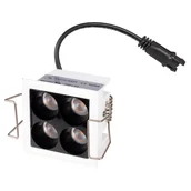 Lampy ogrodowe - Wpuszczana lampa kostka X-LINE H0135 Maxlight LED 5W 3000K sufitowa biały czarny - miniaturka - grafika 1