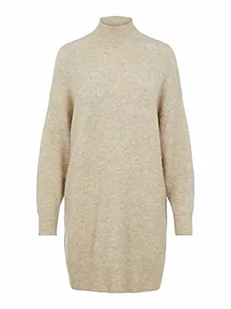 OBJECT COLLECTORS ITEM Damski sweter Objnete tunika z wysokim dekoltem Noos, Srebrny szary/szczegół: melanż, M - Swetry damskie - miniaturka - grafika 1