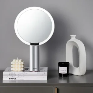 AMIRO Białe Lusterko kosmetyczne z podświetleniem LED AML009N - Lusterka do makijażu - miniaturka - grafika 9