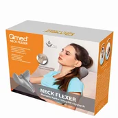 Akcesoria do rehabilitacji - Qmed NECK FLEXER Masażer karku i kręgów szyjnych o anatomicznym kształcie - grawitacyjny masaż rozluźniający mięśnie, działanie relaksacyjne, ulga w bólu - miniaturka - grafika 1