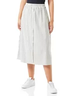 Spódnice - bridgeport Damska spódnica w linii A spódniczka, Jasnobeżowy, morski, M - miniaturka - grafika 1