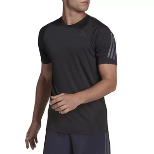 Koszulki sportowe męskie - Koszulka adidas Run Icon HE2474 - czarna - Adidas - grafika 1