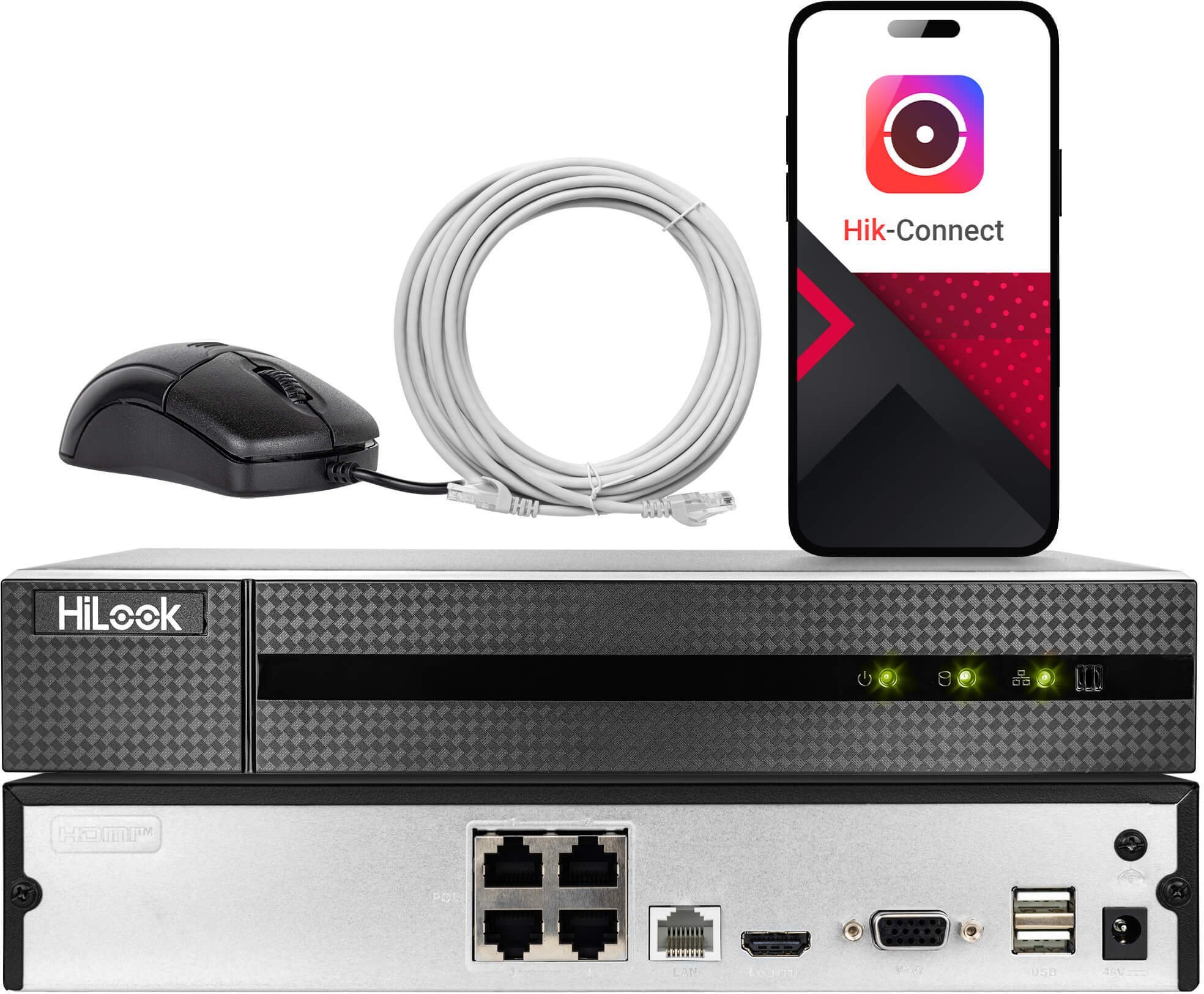 HiLook IP HiLook by Hikvision NVR-104MH-D/4P 4 kanałowy sieciowy z POE