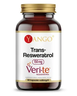 Yango, Trans-resweratrol Veri-te 150 Mg, 60 Kaps. - Witaminy i minerały - miniaturka - grafika 1