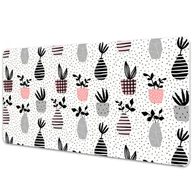 Podkładki na biurko - Duża podkładka na biurko Kwiaty w wazonach 90x45cm - miniaturka - grafika 1