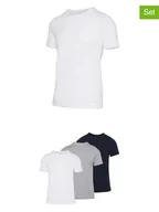 Koszulki męskie - Fila Koszulki (3 szt.) w kolorze czarnym, szarym i białym - miniaturka - grafika 1