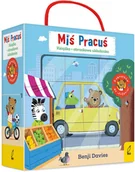 Książki edukacyjne - Miś Pracuś: Książka - W drogę! + klocki - miniaturka - grafika 1