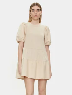 Brave Soul Sukienka letnia LDRJ-544AMIEST Beżowy Straight Fit - Sukienki - miniaturka - grafika 1