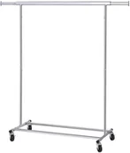 Wieszaki do szafy - Metalowy wieszak na 4 kółkach do garderoby S7-B04 - miniaturka - grafika 1