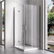 Kabiny prysznicowe - Hydrosan Kabina prysznicowa drzwi składane 90x90 kwadratowa KZ08CC - miniaturka - grafika 1