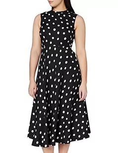 LK BENNETT Damska sukienka imprezowa Marlina, Wielokolorowy (Multi-black/White 339), 42 - Sukienki - miniaturka - grafika 1