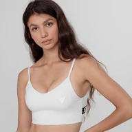 Bielizna sportowa damska - Biustonosz treningowy GUESS ANGELICA ACTIVE BRA - biały - miniaturka - grafika 1