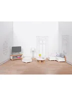 Akcesoria dla lalek - Goki Meble "Living room" do domku dla lalek - 3+ - miniaturka - grafika 1