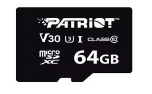 Patriot 64GB VX microSDXC UHS-I U3 V30 - darmowy odbiór w 22 miastach i bezpłatny zwrot Paczkomatem aż do 15 dni - Karty pamięci - miniaturka - grafika 1